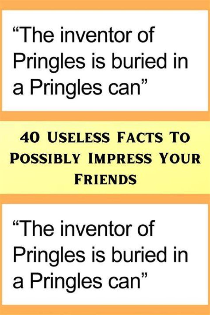 40 Useless Facts To Possibly Impress Your Friends Bored Panda