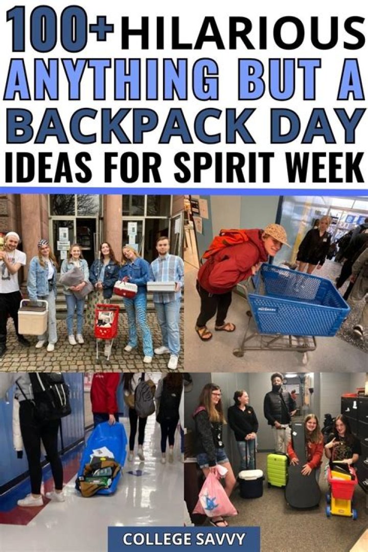 Anything But a Backpack Day SHS Publications