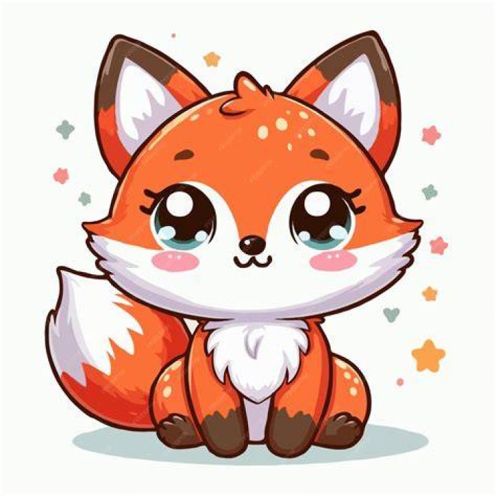 Cute Cartoon Fox Symbol