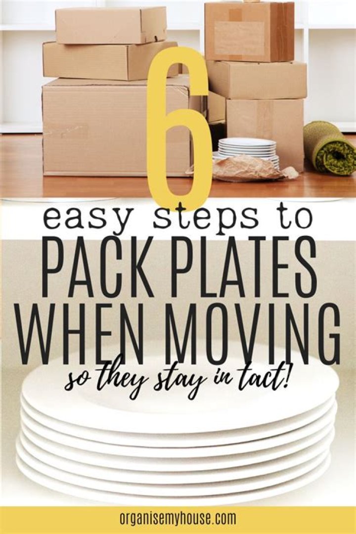 How to Pack Plates and Dishes so They Don't Break