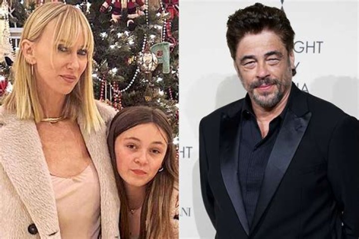 Kimberly Stewart's daughter Delilah is the image of Benicio Del Toro