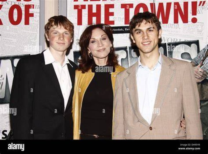 Marilu Henner with her sons Joey Lieberman and Nick Lieberman Broadway
