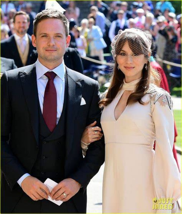 Patrick J. Adams Supports TV Wife Meghan Markle at Royal Wedding Photo