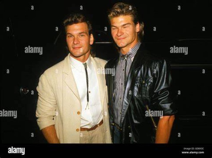 Patrick Swayze mit Bruder Don Swayze 1987. 6. M&auml;rz 2008