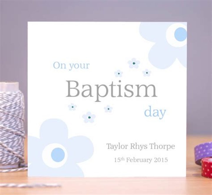 Pin on Baptism Cards