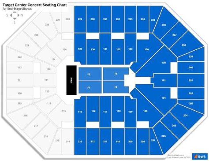 Target Center Seating Chart Concert