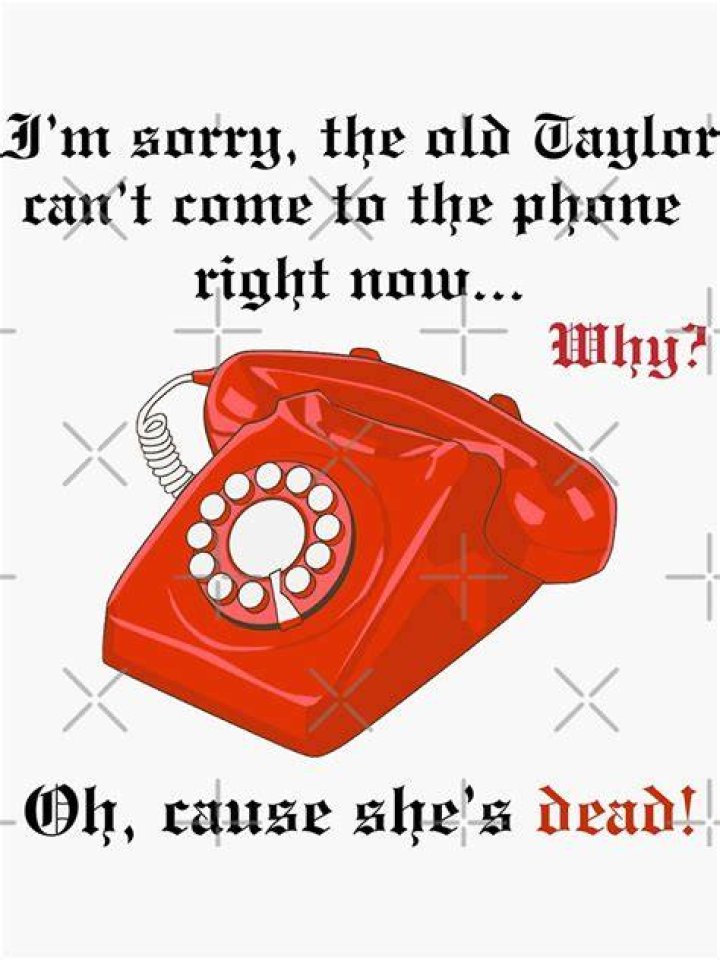 The Old Taylor Can't Come to the Phone Right Now Reputation Taylor